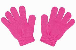 カラーのびのび手袋 蛍光ピンク